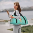 thumbnail image 4 of Lsque Bluey Pattern Hand Travel Bag, Weekender Carry On for Women Men, Sports Gym Bag, Workout Duffel Bag, Overnight Shoulder Bag fit 15.6 Inch Laptop, 4 of 6