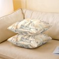 thumbnail image 3 of Sailing Boat Lighthouse Throw Pillow Cover 20X20 Inch, Medieval Ocean Theme Pillow Cover, Yellow Sea Wave Decorative Pillow Cover, Compass Hand Drawn Style Cushion Cover For Teens Boys, 3 of 6