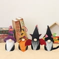 thumbnail image 4 of jiaroswwei Halloween Gnome Doll Spooky Bat Pumpkin, Spider Black Cat Witch Hat Full Beard Desktop Faceless Gnome Stuffed Ornament Party Favors, 4 of 7