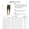thumbnail image 6 of BALEAF Women's Sweat Shorts Long Cotton Bermuda Basketball Summer Casual Workout Walking Drawstring Shorts with Pockets Olive L, 6 of 6