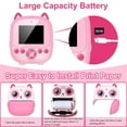 thumbnail image 5 of Syenll Kids Camera Toys, Instant Print Camera for Toddlers, 2.4 inch Digital Camera with Print Papers for Girls Boys Age 3-12, Pink, 5 of 9