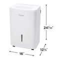 thumbnail image 5 of Frigidaire Gallery 2-in-1 50 Pint Dehumidifier with Built-in Allergy Filter and Wi-Fi (Energy Star), White, 5 of 5