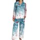 thumbnail image 3 of Puyaiuu Women 2 Piece Christmas Satin Pajama Set Cute Print Long Shirt Loose Shorts Matching Set Loungewear Gift, 3 of 5