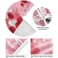 thumbnail image 2 of GZHJMY Valentine's Day Love Christmas Tree Skirt Home Decoration Large Round Christmas Tree Skirt for Holiday Party Home Christmas Day Ornaments, 35.4", 2 of 6