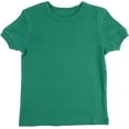 thumbnail image 2 of Leveret Short Sleeve Top Boys Girls Kids T-Shirt 100% Cotton (Green,Size 8 Years), 2 of 2