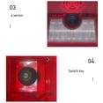 thumbnail image 4 of Bearachild Lámpara de alarma Solar multifunción, alarmas de seguridad con Control remoto, sirena de movimiento PIR, Detector de Sensor ligero, luz de Iluminación y accesorios Negro Bearachild HA073374-02, 4 of 6