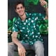 thumbnail image 5 of Camisa Arvilhill para hombre con estampado de trébol del Día de San Patricio, verde oscuro, 5 of 8