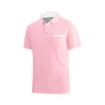 thumbnail image 5 of BVOFAR Short Sleeve Golf Shirts for Men Big and Tall Moisture Wicking Polos Shirt with Pockets Business Casual Collared T-Shirt Pink S, 5 of 6