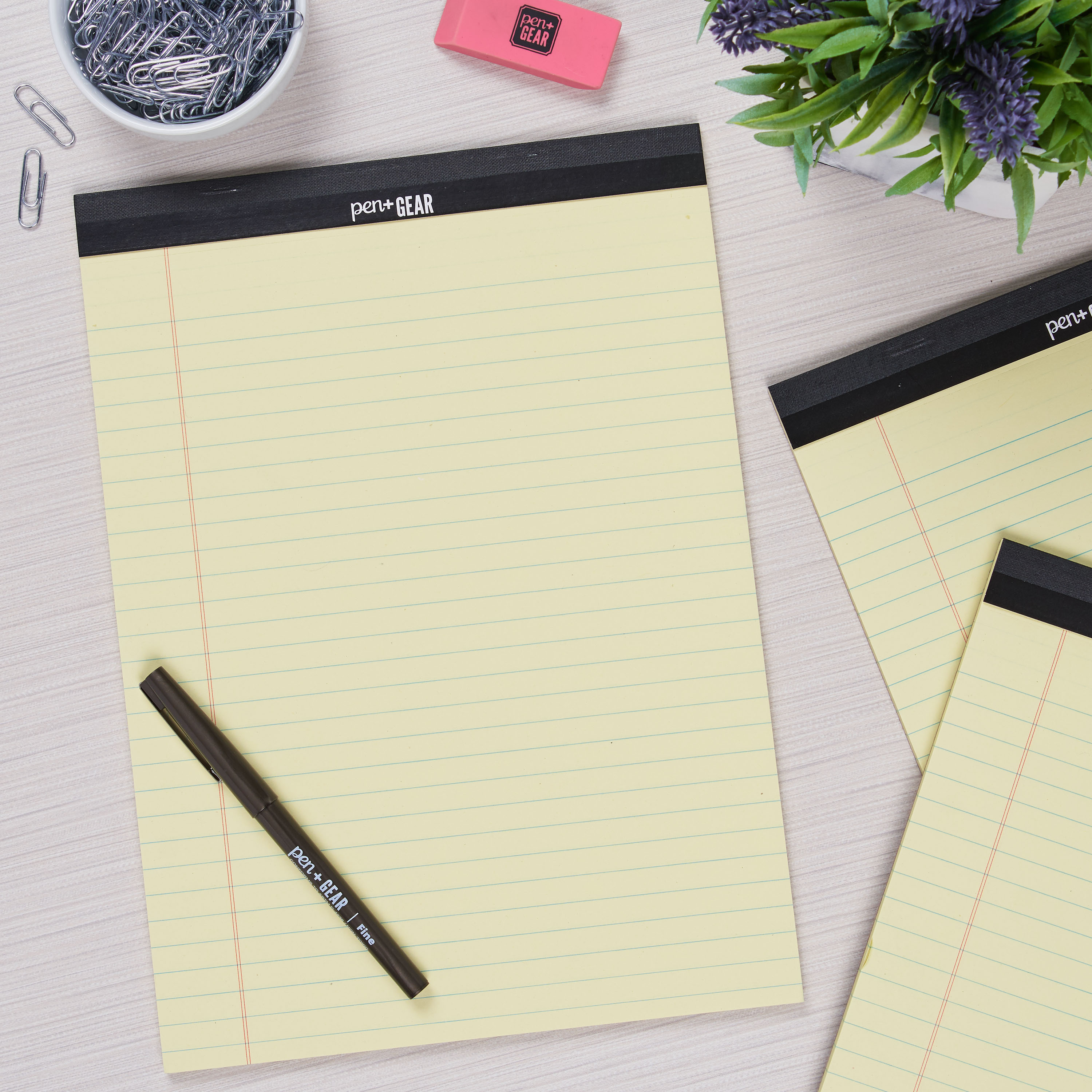 Pen+Gear Legal Pads 8.5x11 Canary, 50 Sheets, 12-Pack photo 6