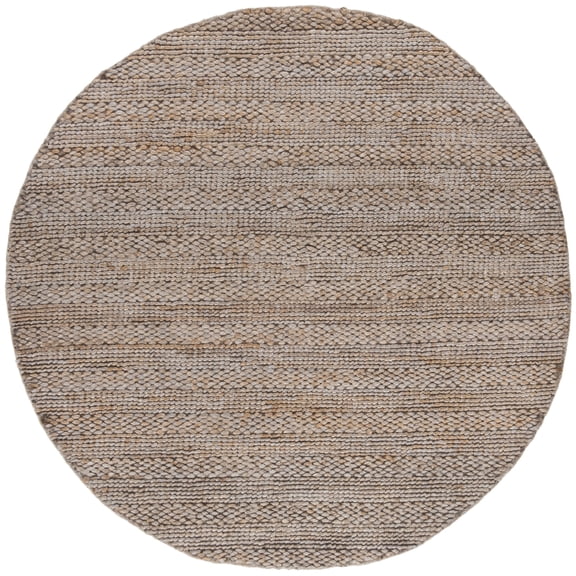 SAFAVIEH Natural Fiber Henrika Geometric Area Rug, Beige, 8' x 8' Round