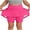 Hot Pink, variant on Girls' Solid Color Athletic Skort with Built-In Shorts, Elastic Waist Skirt with Side Pockets for Tennis, Yoga, Running, and Casual Daily Wear, Ideal for Sports, School, Play - Black