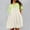 Green, variant on Casual Dresses For Women Fashion Color Matching Round Neck Short Sleeve Loose Comfortable Dress Streetwear