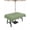 Green, variant on 60x84 Inch Outdoor Tablecloth with Umbrella Hole Zipper Rectangle Vintage Nude Pink Rectangular Tablecloths Outside Waterproof Farmhouse Retro Solid Color Linen Texture Patio Table Cover for Picnic