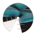 thumbnail image 3 of Salouo Blue Viper Snake1 Christmas Tree Skirt 30" Farmhouse Christmas Decorations Snowman Xmas Tree Skirt Tree Mat for Holiday Party Decor, 3 of 8
