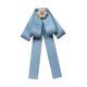 thumbnail image 2 of Broche de lazo con lazo, broche de cuello de moda para mujer, elegante corbata de cuello azul, 2 of 9