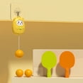 thumbnail image 4 of CSChome Door Frame Table Tennis Trainer Indoor Hanging Table Tennis Trainer Set with Paddles Hook Cartoon Ceiling Mount Retractable Rope Ball, 4 of 6