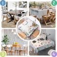 thumbnail image 4 of Butterfly Square Tablecloth 42x42in-Waterproof Polyester Printed Table Cover, Wrinkle Resistant & Washable for Kitchen Dining Picnic Party Decor, Buffet Table, Holiday Party, Dinner, Wedding, 4 of 6
