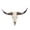 Brown Horn, variant on Rustic Animals Heads Wall Decor Cow Resin Statues, Artificial Bison Skull Wall Plaque Artificial Long Cow Skull Wall Sculpture for Home,Office Black