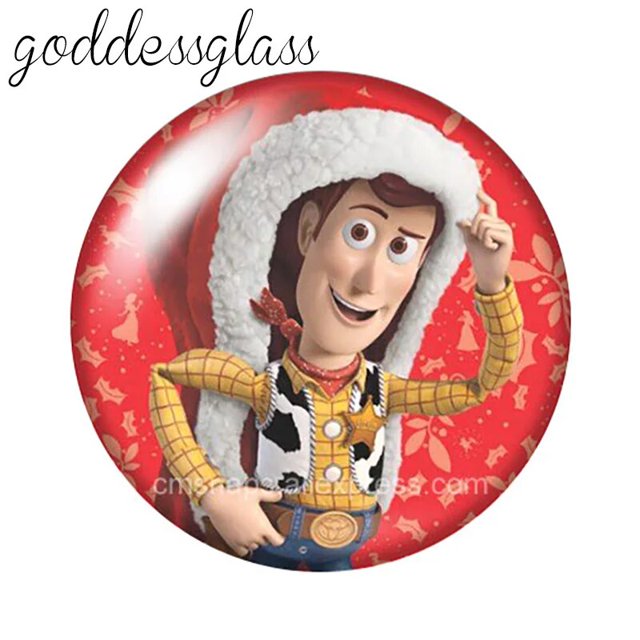Princesas de Mickey de Disney, regalo de Navidad, 10 piezas, 12mm/18mm/20mm/25mm, foto redonda, cabujón de cristal, collar de espalda plana
