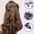 thumbnail image 3 of HONITANO 2Pcs Glitter Crystal Hair Barrettes with Rectangular Rhinestone Design for Everyday Or Bridal Hair Accessories, 3 of 6