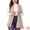 Khaki, variant on DARING DIVA Women's Plus Size Lapel Sleeveless Lightweight Suede Vests 3X Dark Blue