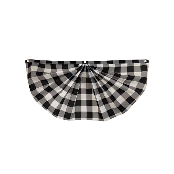 Briarwood Lane Black And White 48" x 24" Checkered Bunting