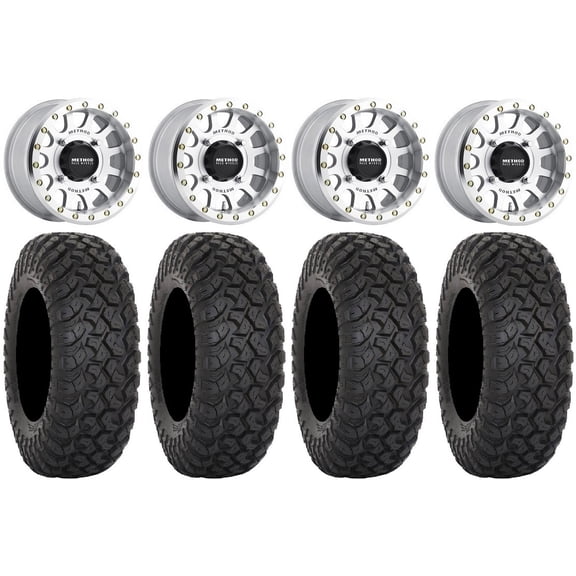Method 401 Bdlk 15" Wheels Mh 4 3 33" RT320 Tires Polaris RZR XP 1000 / PRO XP / Ranger XP 900/1000