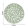 thumbnail image 3 of Efavormart 6 Pack 15" Olive Green Metallic String Round Placemats For Wedding Events Birthday Party, 3 of 10