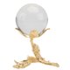 thumbnail image 1 of 1 UNID NORDIC CRISTICAL BALL ADRORMANTE CREATIVA DE METAL DE CRISTAL DE CRISTAL DE CRAFT DE DORMA DE Dorado, 1 of 7