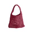 thumbnail image 2 of ZenCart Hand-Woven Wrist Tote Bag Cotton Rope Braided Hollow Out Handbag Ladies Portable Wristlet Handbag for Travel Beach Shopping, 2 of 7