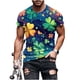 thumbnail image 2 of Tops para hombre, blusas y camisas de manga corta con cuello redondo para hombre, jersey informal con cuello redondo estampado para hombre, pantalones cortos deportivos para fitness, blusa de poliéste, 2 of 5