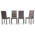 thumbnail image 5 of Pemberly Row 5 Piece Tufted Dining Set in Beige and Dark Brown, 5 of 5