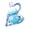 Blue, variant on lanema Chinese Retro Gradient Color Glass Gourd Design Water Container 500ml Drinking Bottle with Handle And Tassels Pendants