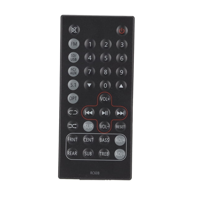 RC60B Nuevo mando a distancia ABS de repuesto para sistema de sonido C2XB C6XD