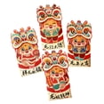 thumbnail image 1 of 4 sobres rojos de Año Nuevo Hong Bao 2024, regalo de dragón Hongbao 3D, dragón rojo Estilo C, 1 of 8