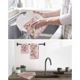 thumbnail image 5 of Pink Orchid Kitchen Dish Towels for Drying Dishes Set of 3, Spring Floral Flowers Leaves Botanical Waffle Weave Microfiber Hand Tea Bathroom Towels Quick Dry & Absorbent Towel 15.7x23.6, 5 of 7