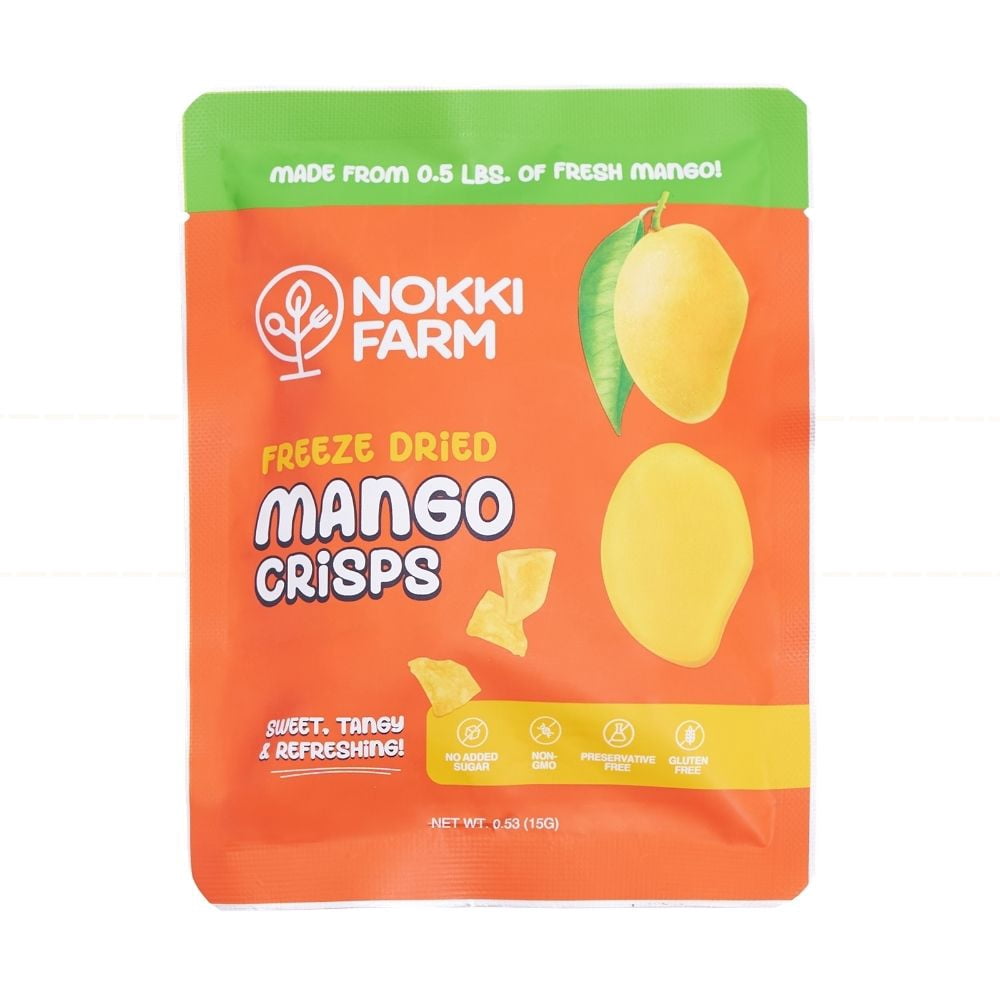 NOKKI FARM Freeze Dried Tropical Fruit Crisps Variety - Healthy & Exotic Tropical Superfood Snack, No Added Sugar or Preservatives, Kid-Approved, Portable for On-The-Go Snacking