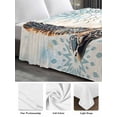 thumbnail image 6 of Sea Turtle Coastal California King Size Flat Sheet, Wrinkleproof & Fadeproof Cooling Flat Bed Sheet Only, Nautical Summer Beach Starfish Breathable Soft Bedding Top Sheets 108 x 98 Inches, 6 of 8