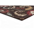 thumbnail image 5 of Transitional 5x7 Area Rug (5' x 7') Floral Brown, Red Living Room Easy to Clean, 5 of 9