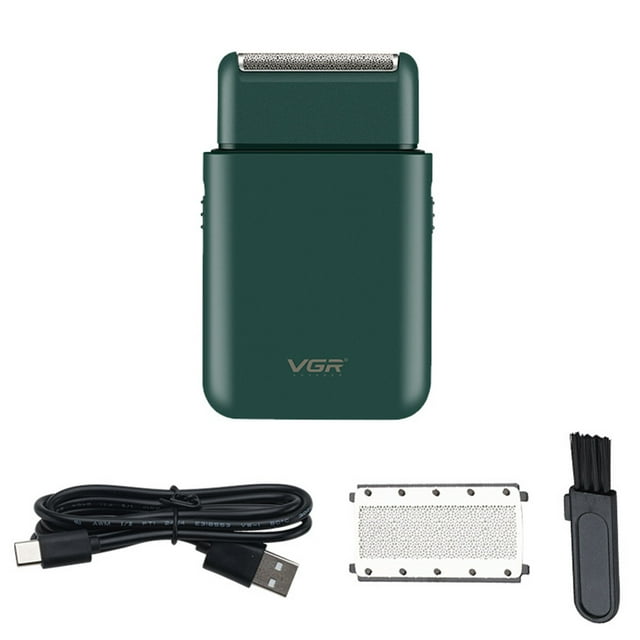 Rasoir Électrique pour Barbe Rasoir à Grille Électrique Rasoir Polyvalent USB Rechargeable Sans Fil Rasage Humide et à Sec pour