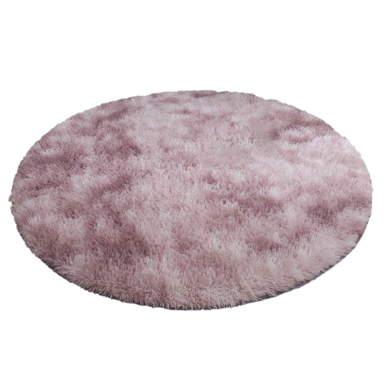 Wisremt Round Plush Rug 4 Feet Luxury Fluffy Area Rugs Shag Indoor