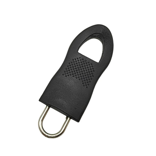 Guardoinrt for Zipper Puller Plastic Resistant Zippers Pull Easy Matching Zip Fixer Jackets Backpacks Purses Pants Suitcase Black Big