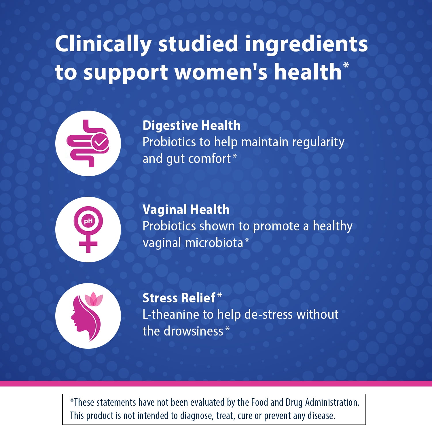 Florastor Her Digest and De-Stress Women's Probiotic and Stress Relief Supplement