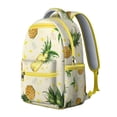 thumbnail image 2 of Lemon Pattern Students Backpack Cute Yellow Fruit School Bag with Vintage Floral Design, Comfortable and Durable, 2 of 6