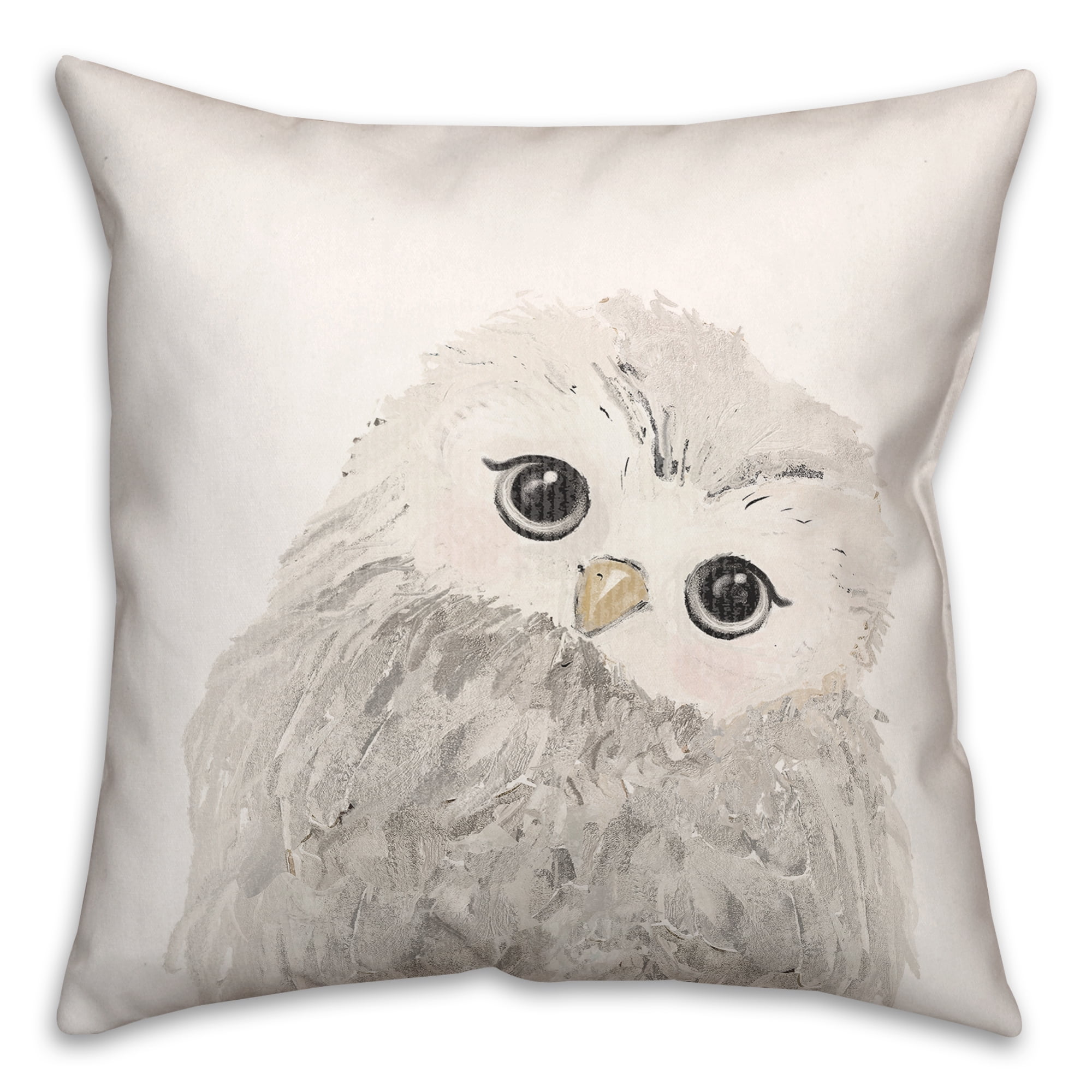 Creative Products Curious Baby Owl 18 x 18 Spun Poly Pillow