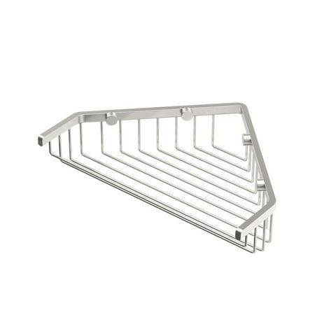 Corner Shower Basket 9.25"W, Satin Nickel