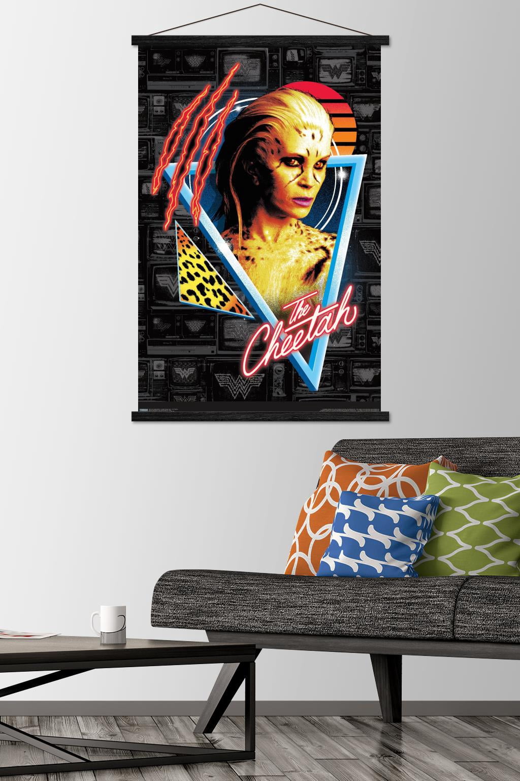 DC Comics Movie - Wonder Woman 1984 - The Cheetah Wall Poster with Wooden Magnetic Frame, 22.375" x 34"