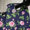 thumbnail image 3 of Ambesonne Navy and Blush Grommet Curtain, Vintage Roses Buds, 50" x 72", Indigo Green Pink, 3 of 6