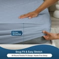 thumbnail image 4 of Beddora Waterproof Mattress Protector with Quilted Top – King – Soft & Breathable – Sky Blue, 4 of 9