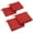 Cardinal Red, variant on 20-inch by 19-inch Polyester Chair Cushion (Set of Four) - Cardinal Red